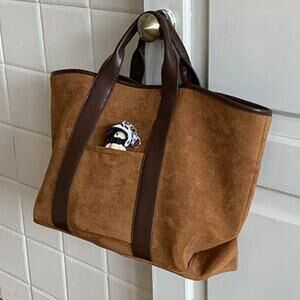 Slouchy Tote Bag – Large Capacity Everyday Carry Brown
